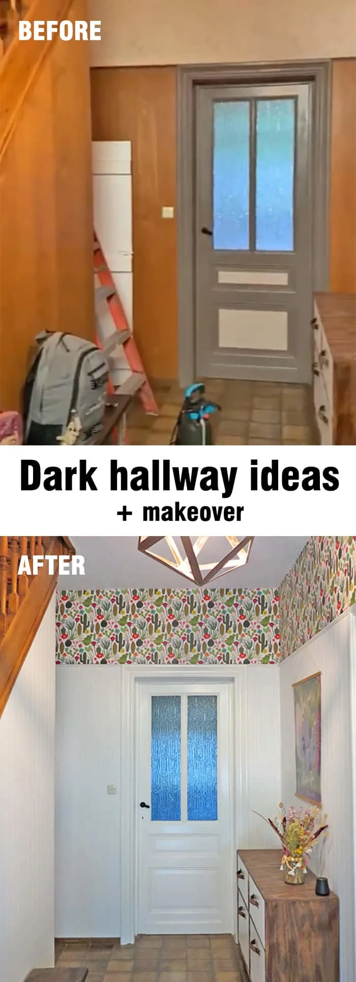 Dark hallway ideas and makeover