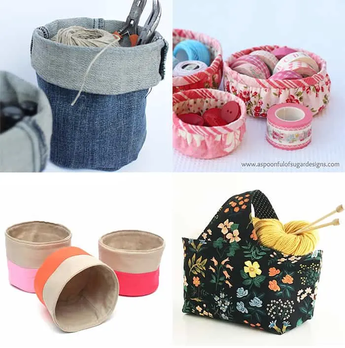 fabric baskets patterns 