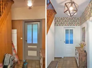 dark hallway makeover