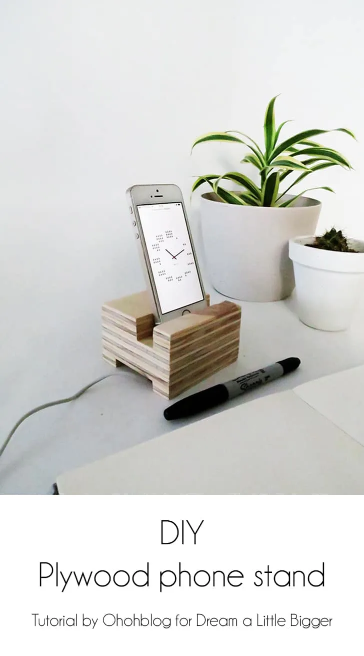 DIY cell phone stand