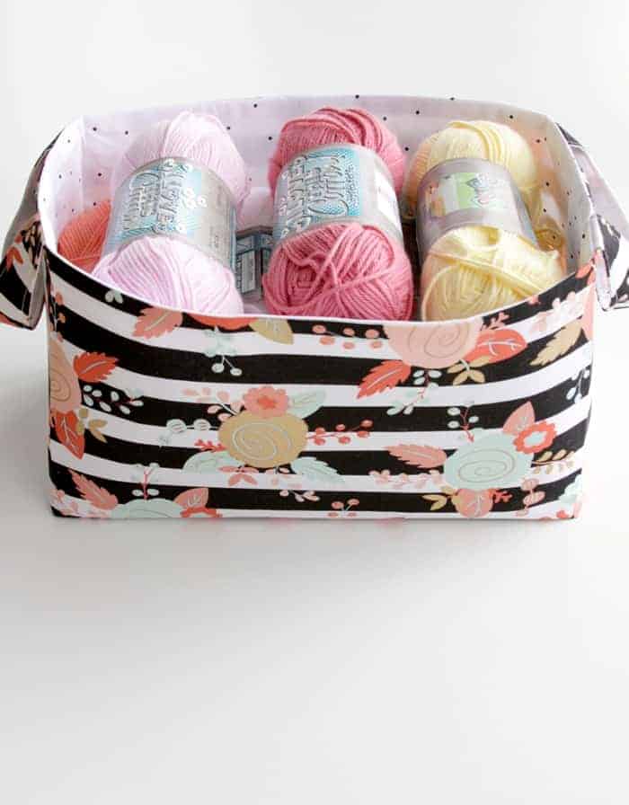 Fabric basket tutorial