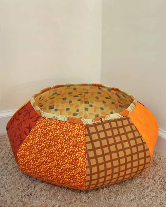 large floor basket pattern