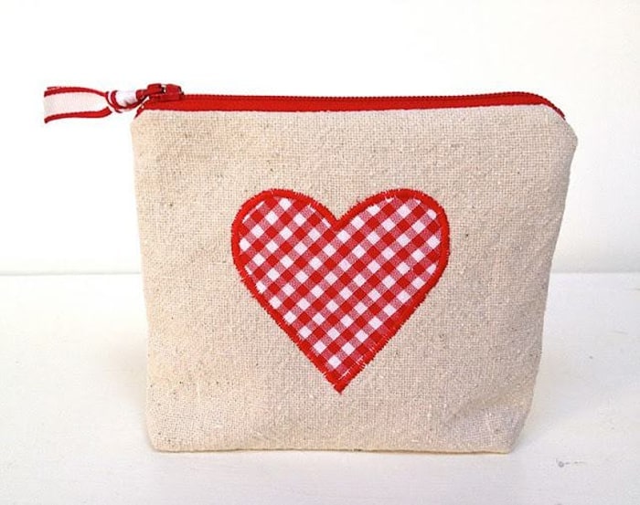 heart pouch diy