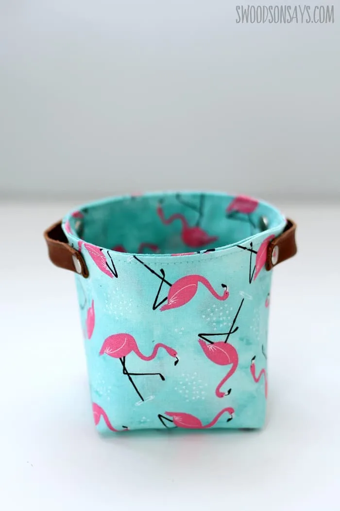 round fabric basket tutorial