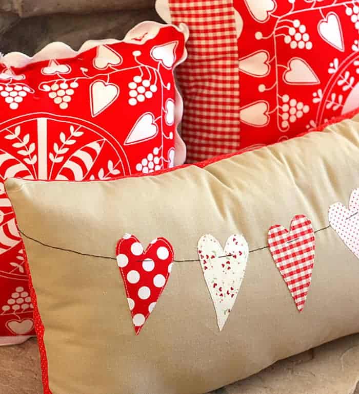 heart decor pillow sewing tutorial