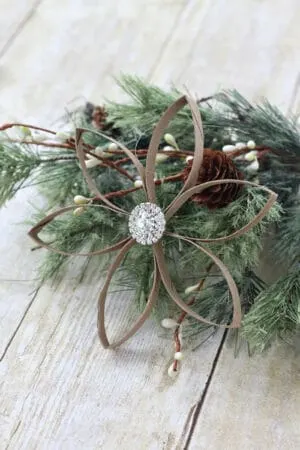 Christmas ornament flower with toilet rolls
