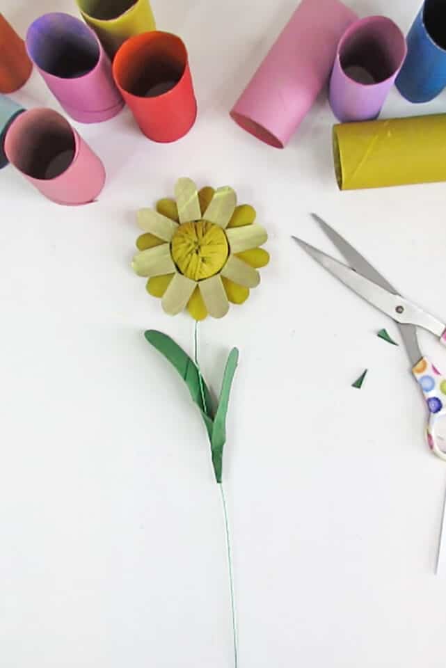 Easy to make Toilet Paper Roll Flowers