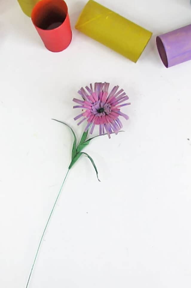 Easy to make Toilet Paper Roll Flowers