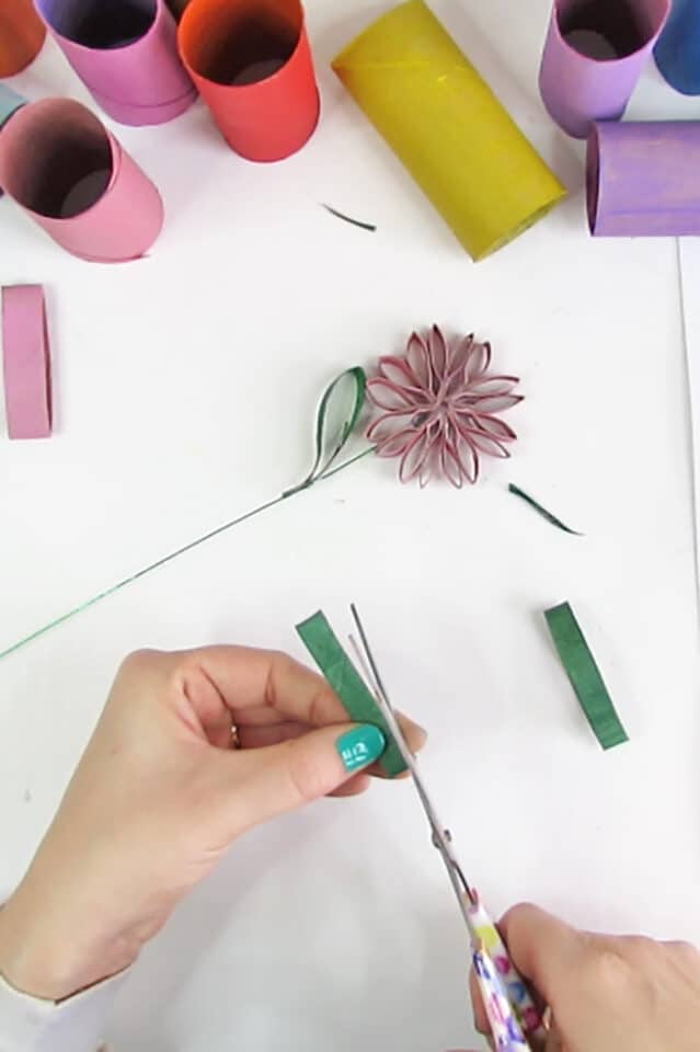 Easy to make Toilet Paper Roll Flowers