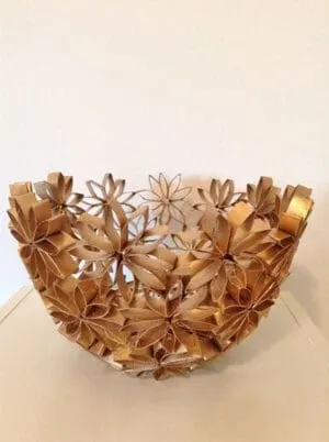 Toilet paper roll bowl DIY