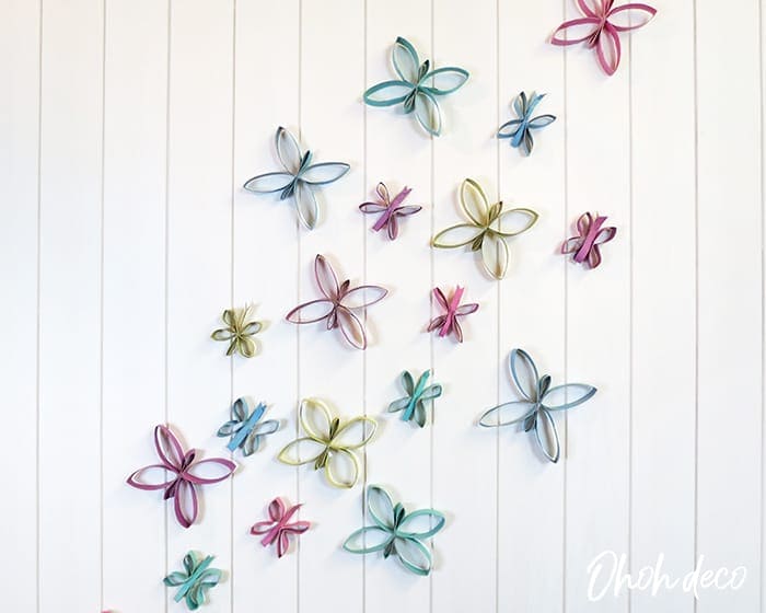 DIY butterfly wall decor