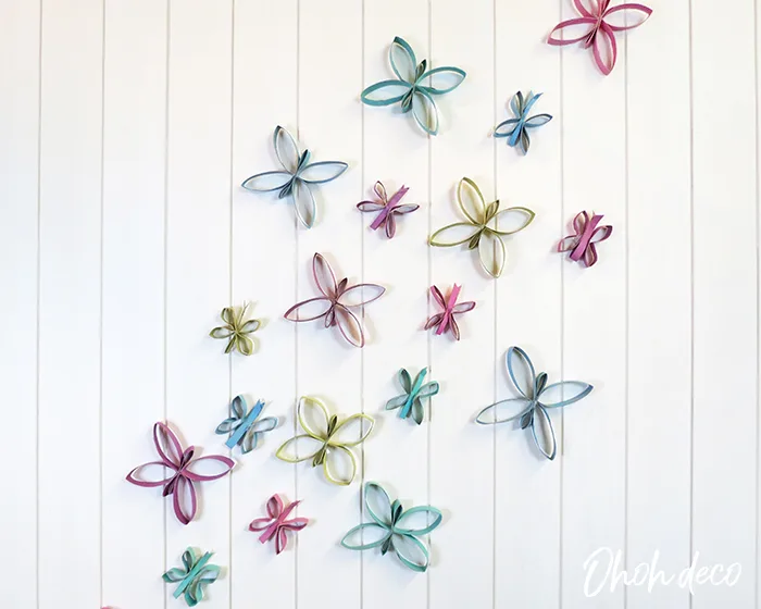 DIY butterfly wall decor