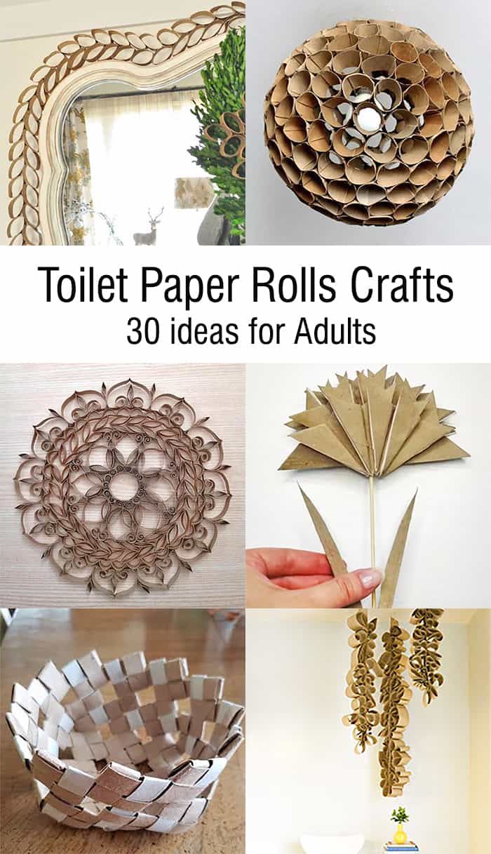30 Toilet Paper Rolls crafts ideas for adults