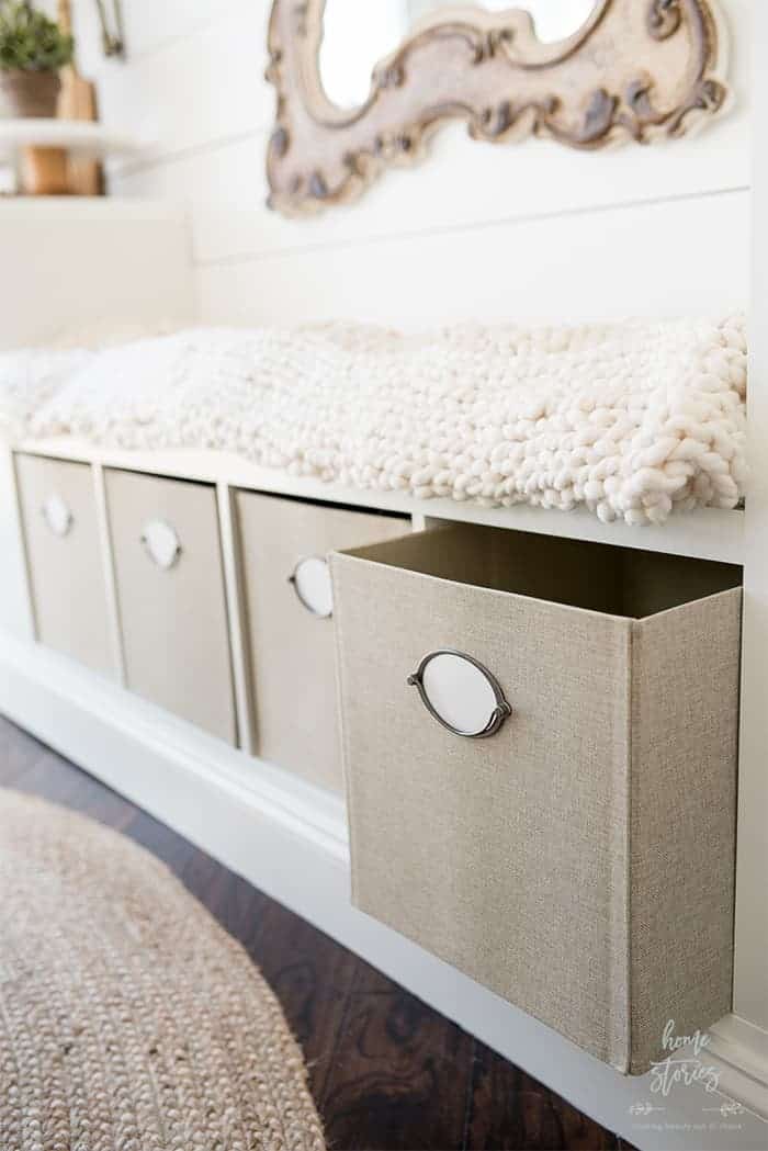 Diy cube clearance storage bench