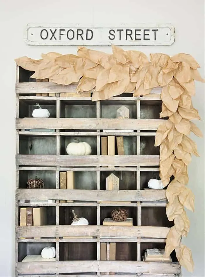 paper bag diy garland