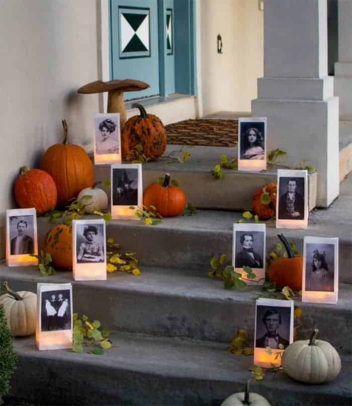 Paper bag halloween luninaries