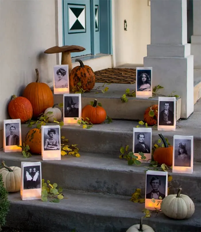 Paper bag halloween luninaries