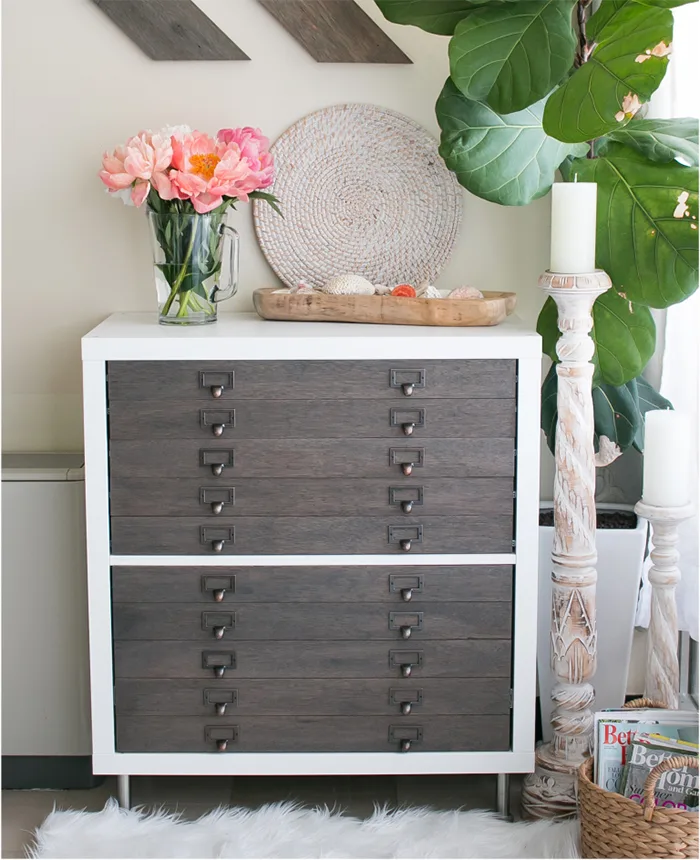 cube storage into file cabinet