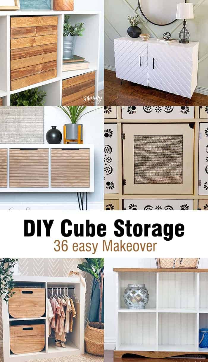 DIY cube storage makeover