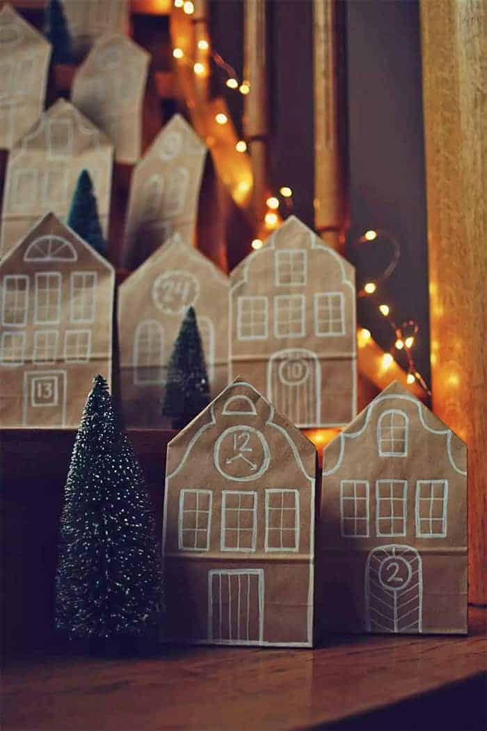 paper bag advent calendar