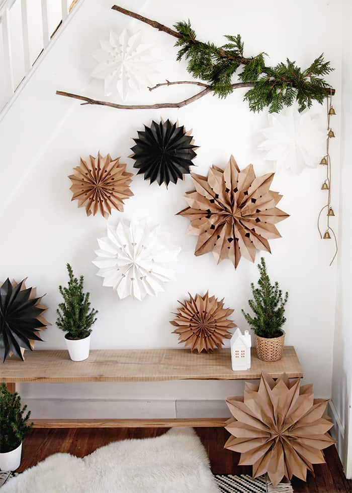 paper bag diy star