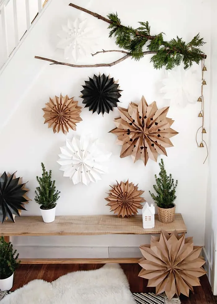 paper bag diy star