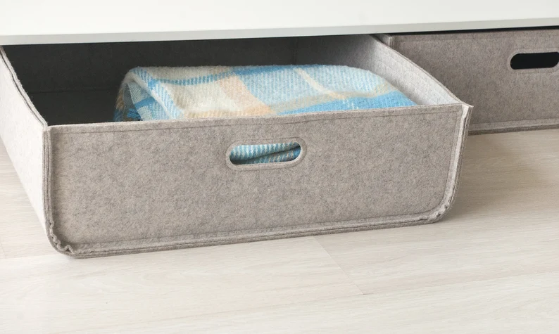 felt storage for underbed