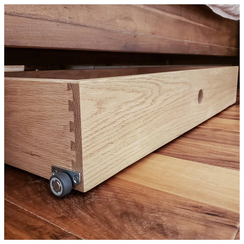 under bed rolling drawer