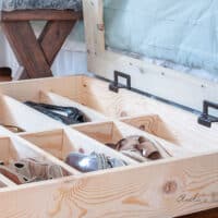 Underbed shoe organizer DIY