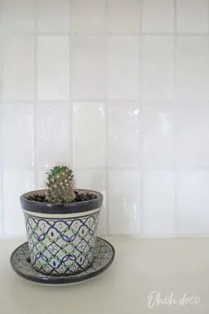 DIY kitchen tile v backsplash