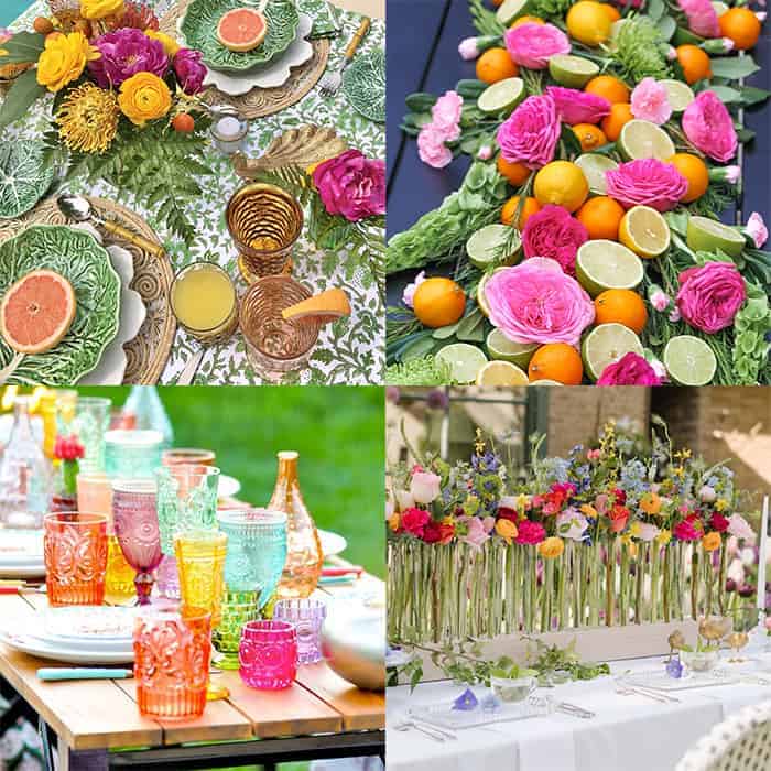 Outdoor table setting ideas