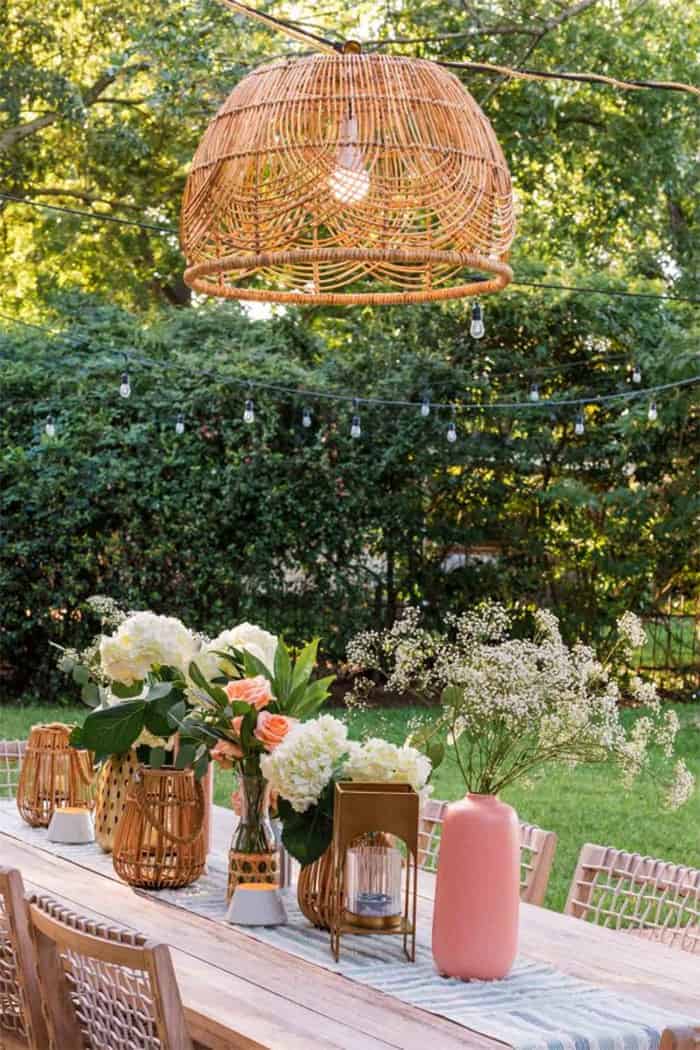 table outdoor lighting