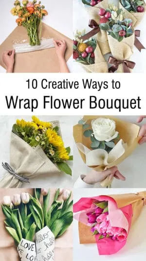 Flower bouquet wrapping ideas