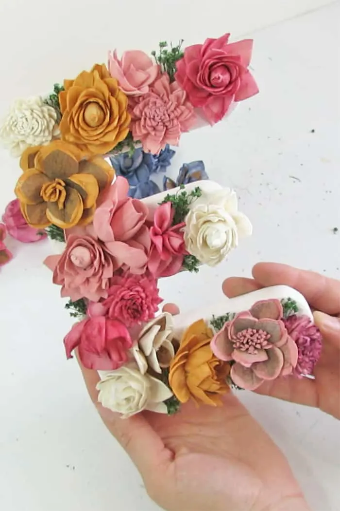 diy flower letter