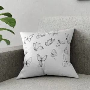 Butterfly throw pillow