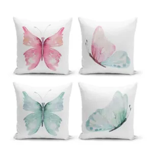 Watercolor butterfly thrw pillow