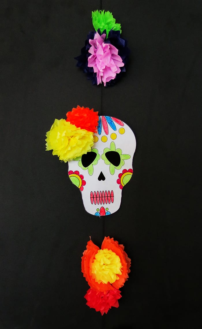 DIY calavera skull decoration