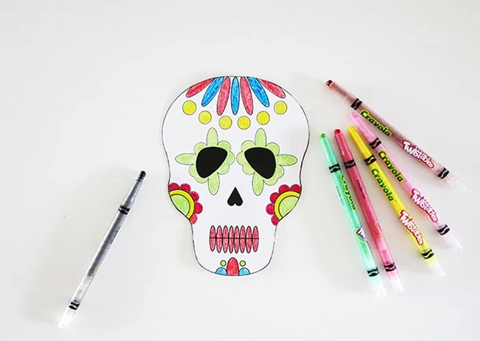 DIY calavera skull decoration