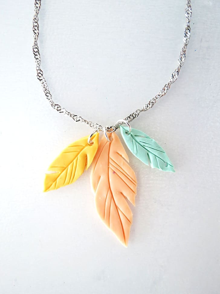 Clay necklace deals pendants