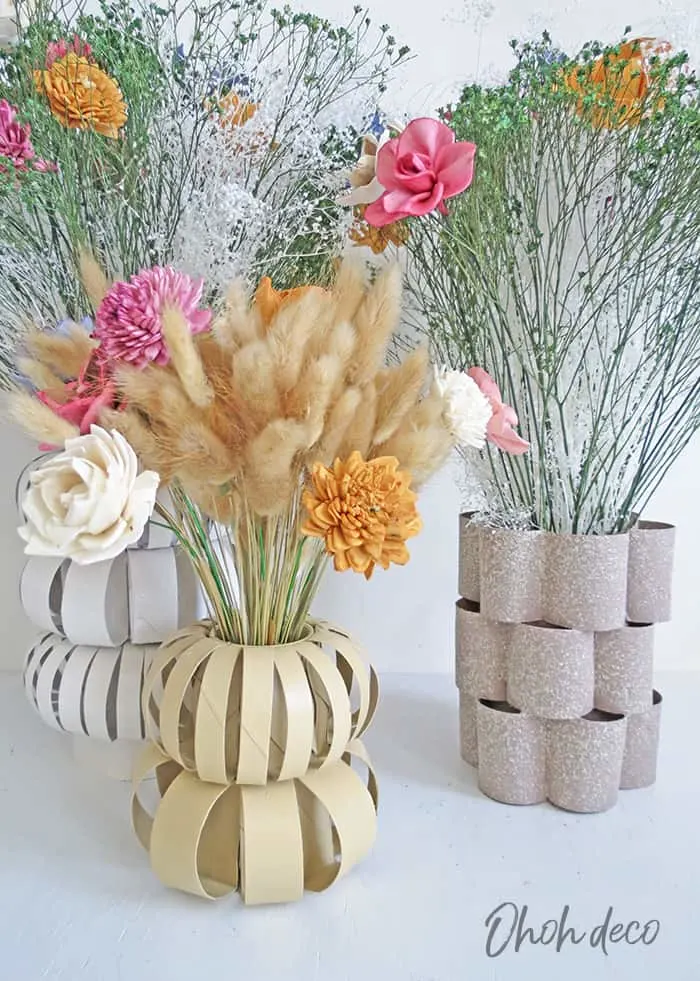 How to make modern flower vase