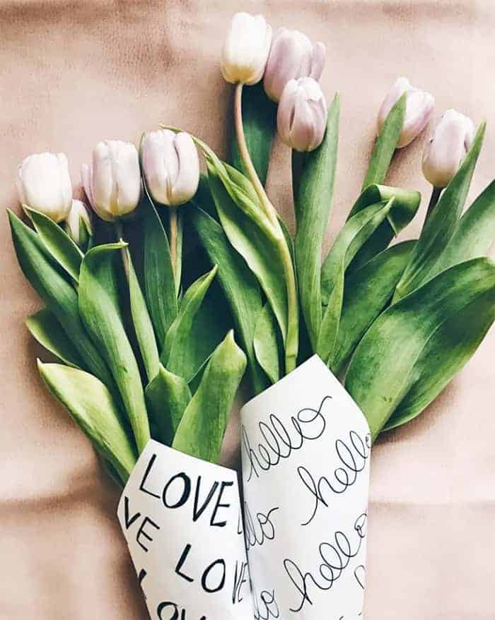Free printable bouquet wrap