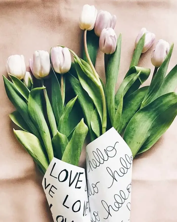 Free printable bouquet wrap