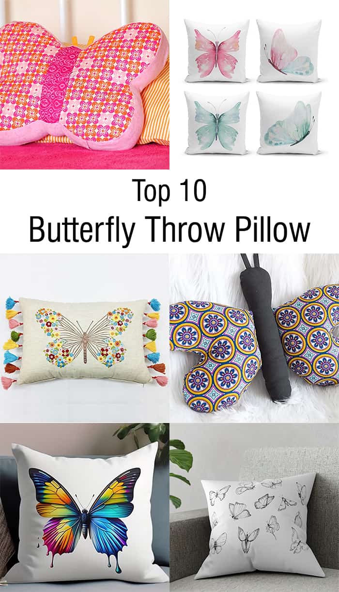 Top 10 butterfly throw pillows