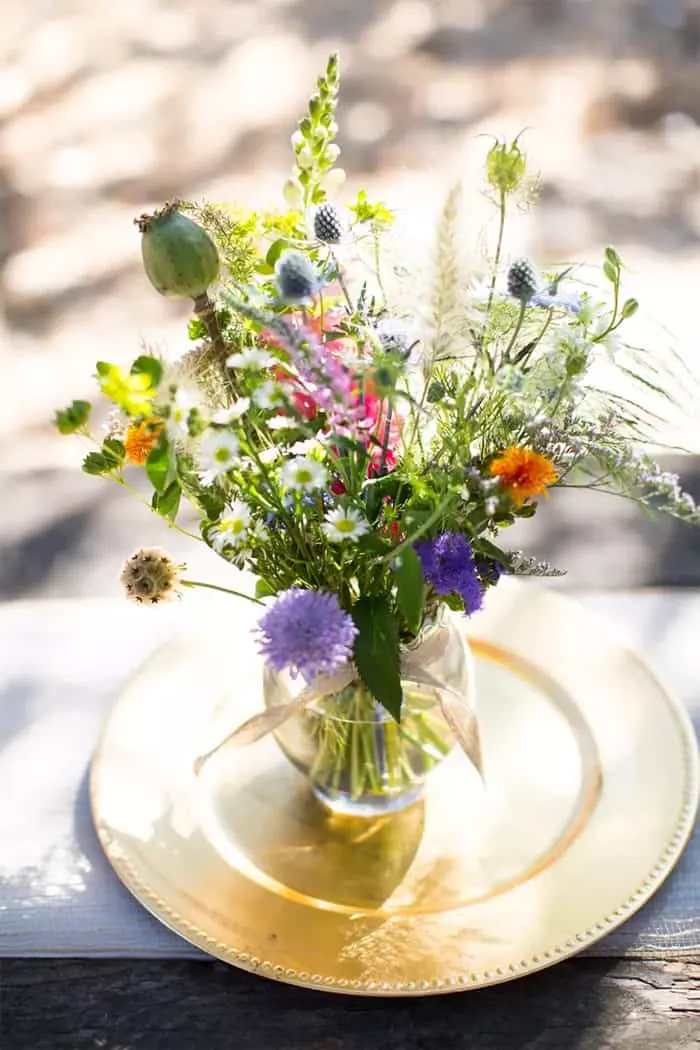 wild flower centerpiece