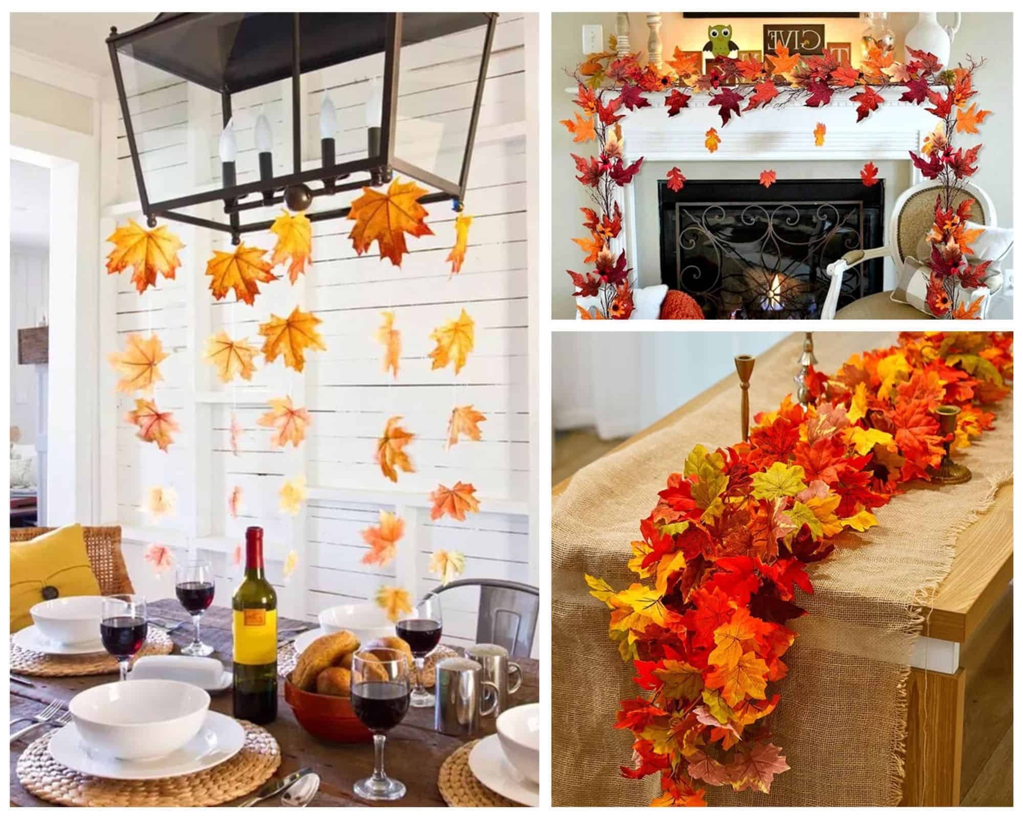 6 creative use for fall leaf garland