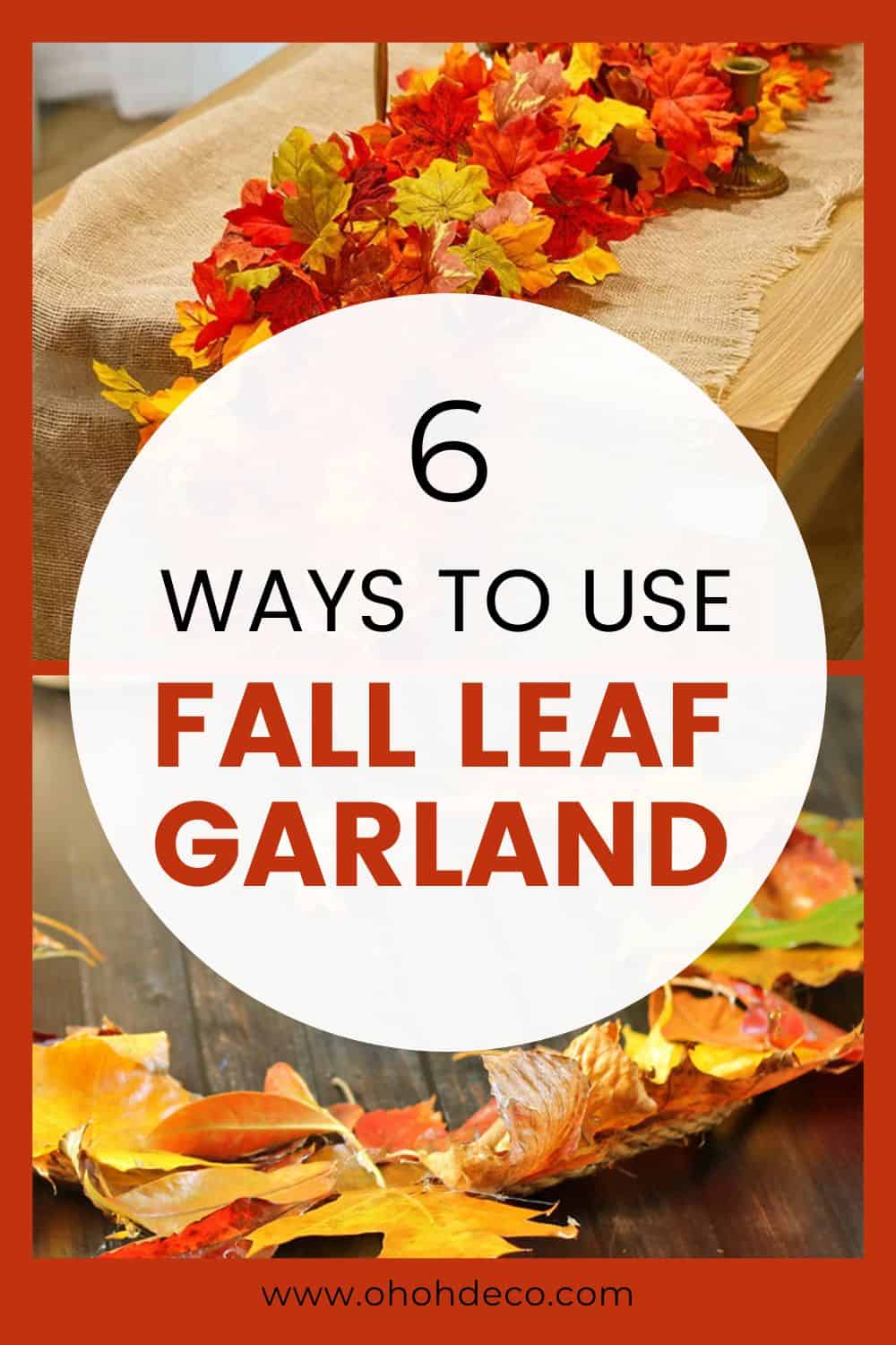 Fall leaf Garland decor ideas