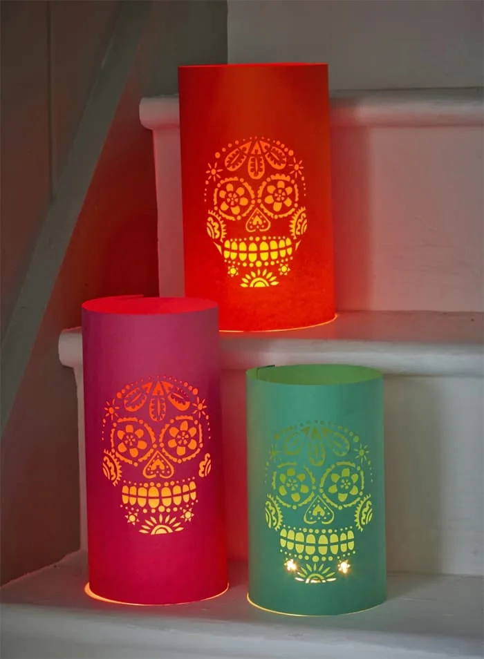 DIY Day of dead candle