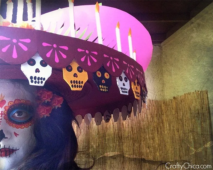 DIY catrina hat