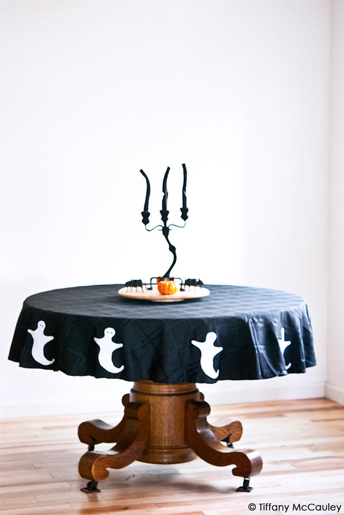 DIY ghost tablecloth