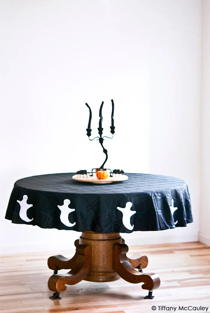 DIY ghost tablecloth